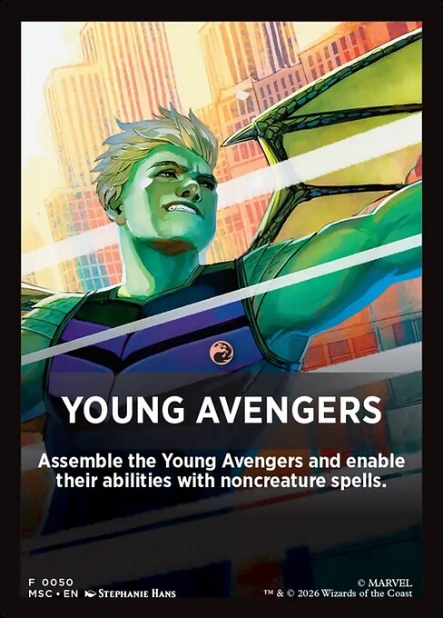 Young Avengers - Marvel Super Heroes Jumpstart Front Cards