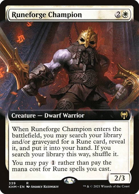 Runeforge Champion - Kaldheim - Extended Art