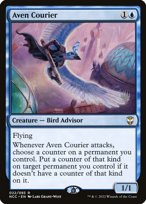 Aven Courier - New Capenna Commander Promos - Promo Foil