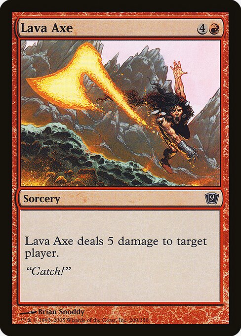 Lava Axe - Ninth Edition - Promo Foil