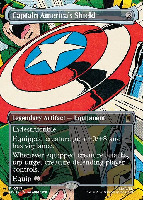 Captain America's Shield - Marvel Super Heroes - Borderless