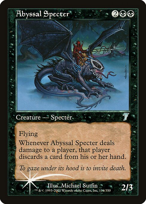 Abyssal Specter - Seventh Edition - Promo Foil