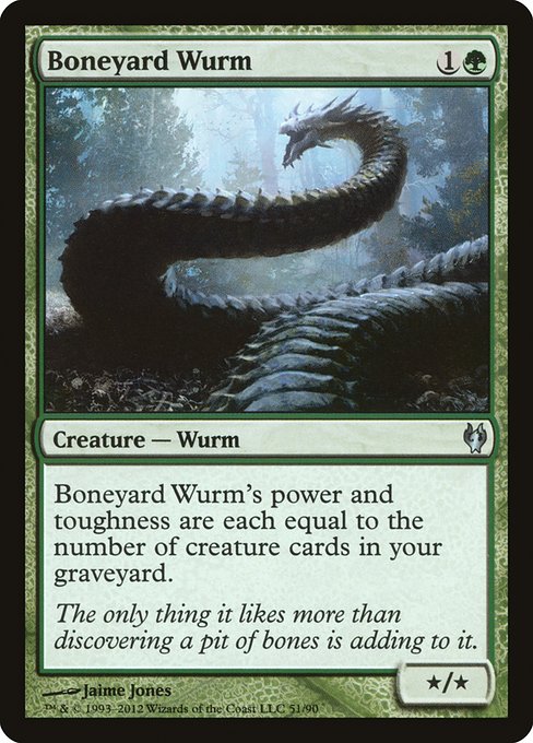 Boneyard Wurm - Duel Decks: Izzet vs. Golgari