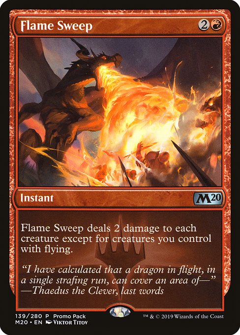 Flame Sweep - Core Set 2020 Promos