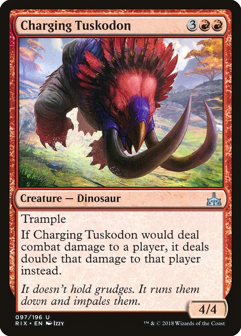 Charging Tuskodon - Rivals of Ixalan