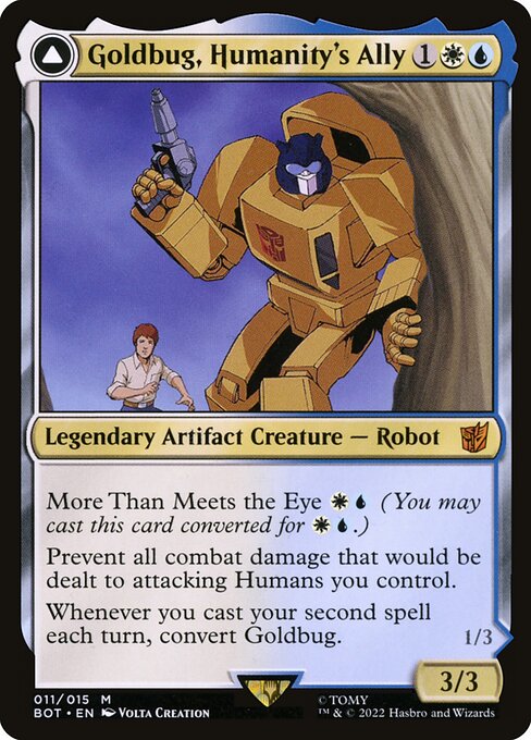 Goldbug, Humanity's Ally // Goldbug, Scrappy Scout - Transformers