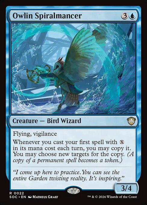 Owlin Spiralmancer - Secrets of Strixhaven Commander