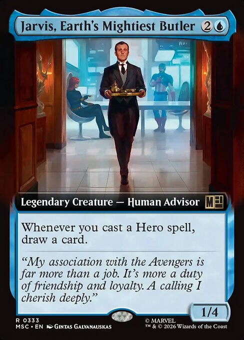 Jarvis, Earth's Mightiest Butler - Marvel Super Heroes Commander - Extended Art