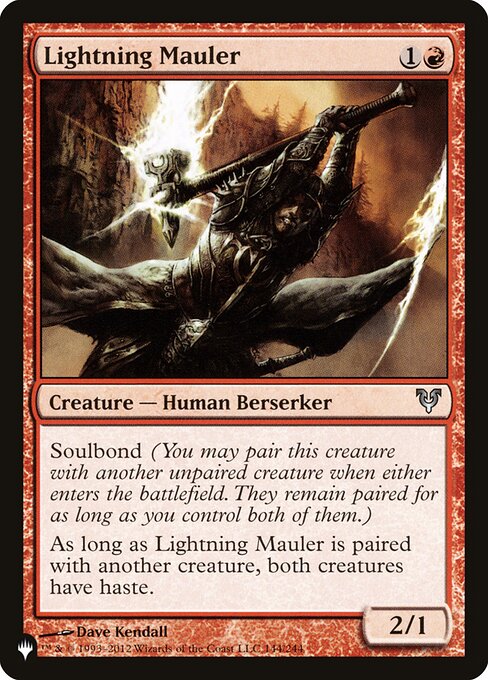 Lightning Mauler - The List