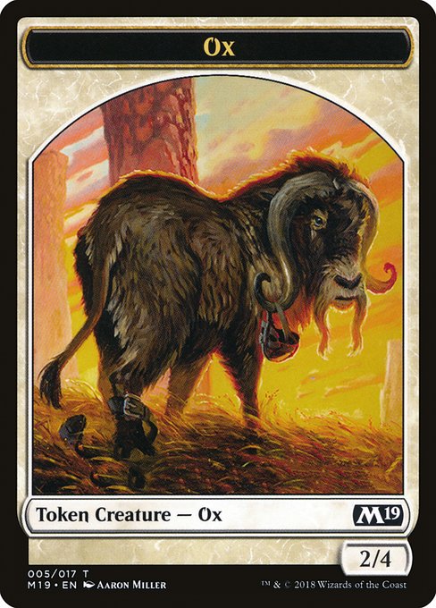 Ox - Core Set 2019 Tokens