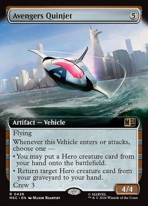 Avengers Quinjet - Marvel Super Heroes Commander - Extended Art