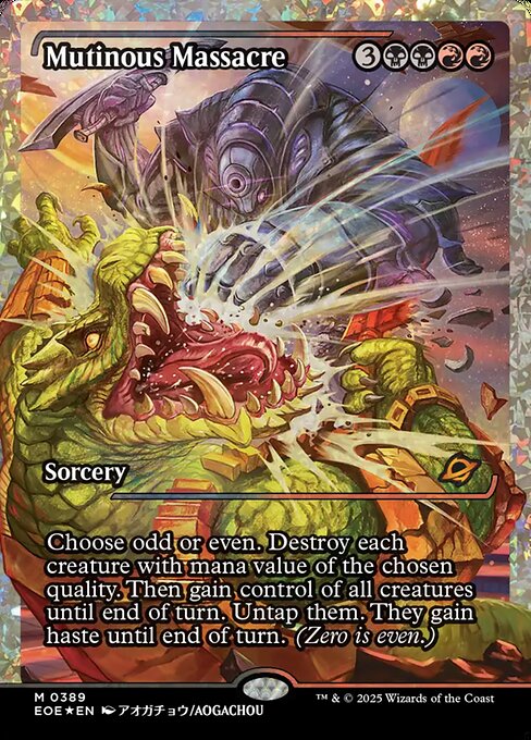 Mutinous Massacre - Edge of Eternities - Fractured Foil, Showcase