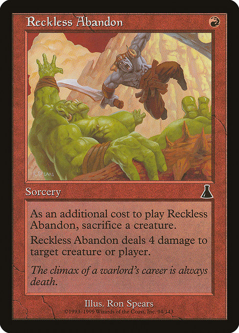 Reckless Abandon - Urza's Destiny