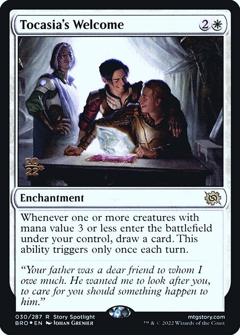 Tocasia's Welcome - The Brothers' War Promos - Promo Foil