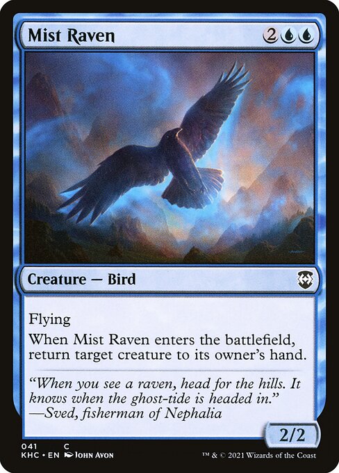 Mist Raven - Kaldheim Commander