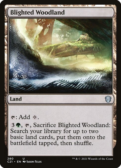 Blighted Woodland - Commander 2021