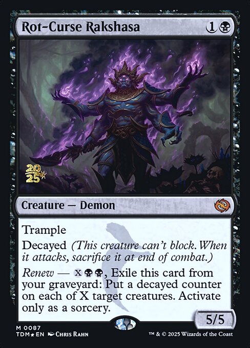 Rot-Curse Rakshasa - Tarkir: Dragonstorm Promos