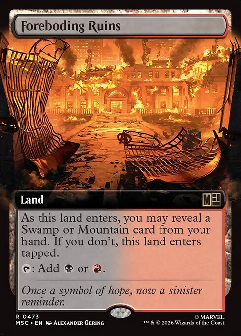 Foreboding Ruins - Marvel Super Heroes Commander - Extended Art