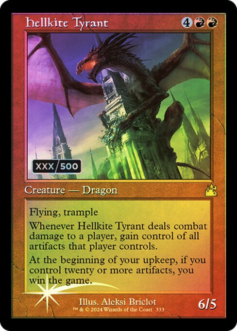 Hellkite Tyrant - Ravnica Remastered - Double Rainbow, Retro