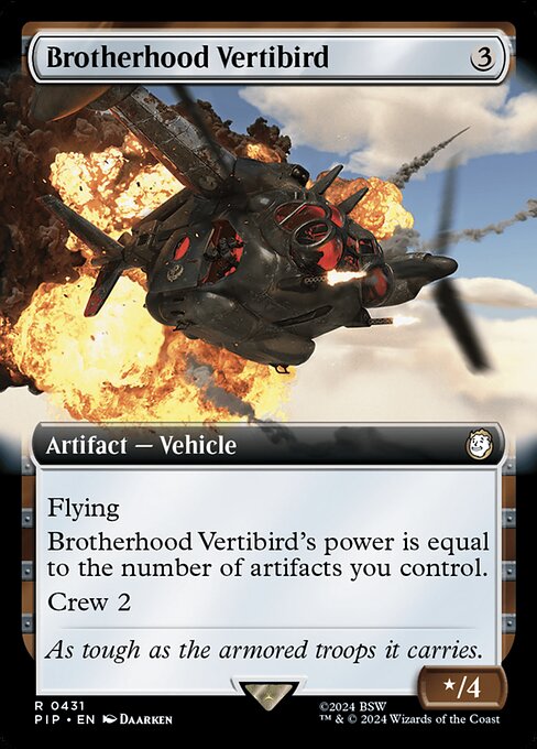 Brotherhood Vertibird - Fallout - Extended Art