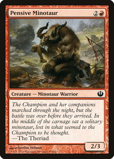 Pensive Minotaur - Journey into Nyx