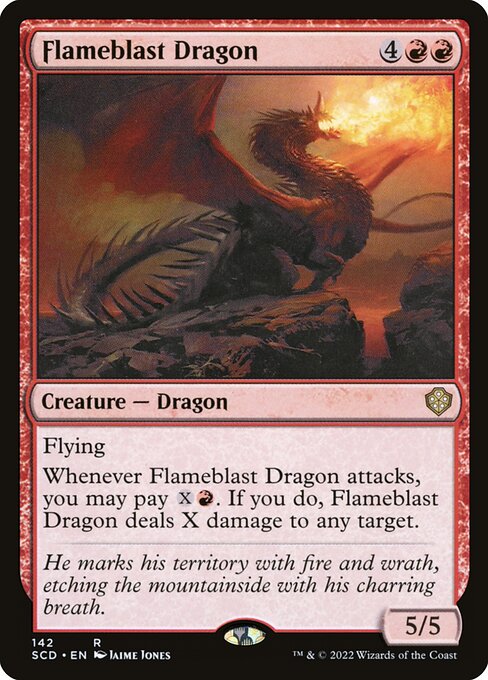 Flameblast Dragon - Starter Commander Decks