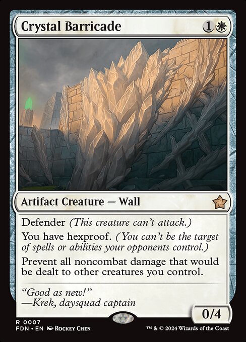 Crystal Barricade - Foundations