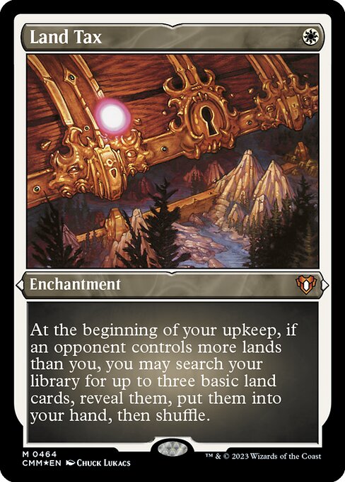 Land Tax - Commander Masters - Etched Foil