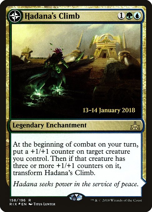 Hadana's Climb // Winged Temple of Orazca - Rivals of Ixalan Promos - Promo Foil