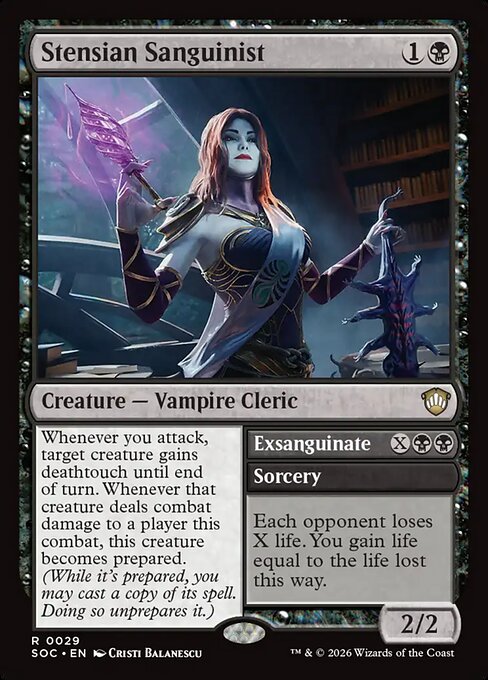 Stensian Sanguinist // Exsanguinate - Secrets of Strixhaven Commander
