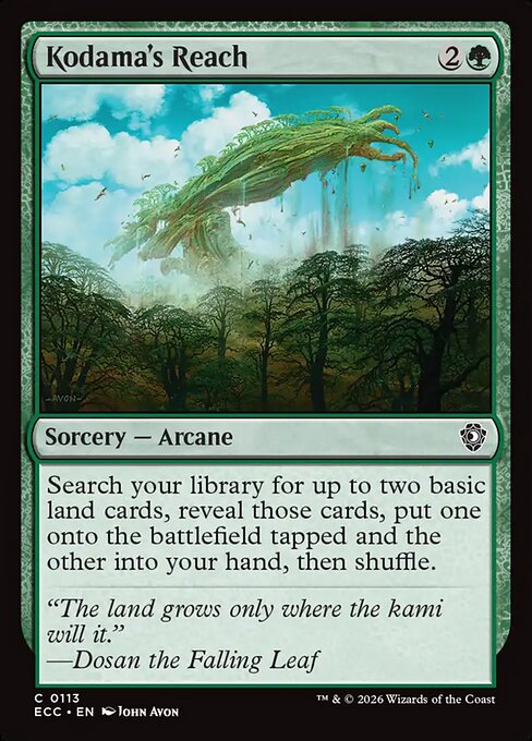 Kodama's Reach - Lorwyn Eclipsed Commander