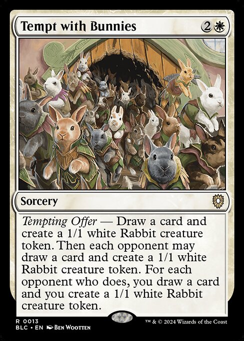 Tempt with Bunnies - Bloomburrow Commander