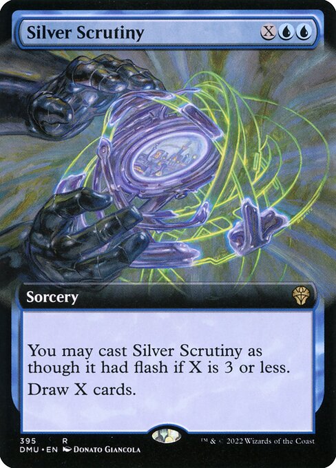 Silver Scrutiny - Dominaria United - Extended Art