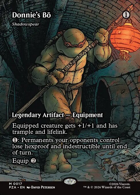 Donnie's Bō (Shadowspear) - Teenage Mutant Ninja Turtles Source Material - Borderless
