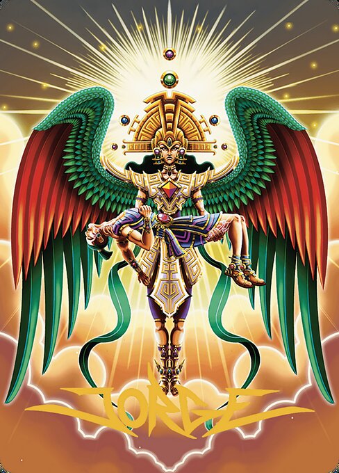 Resplendent Angel - The Lost Caverns of Ixalan Art Series - Borderless