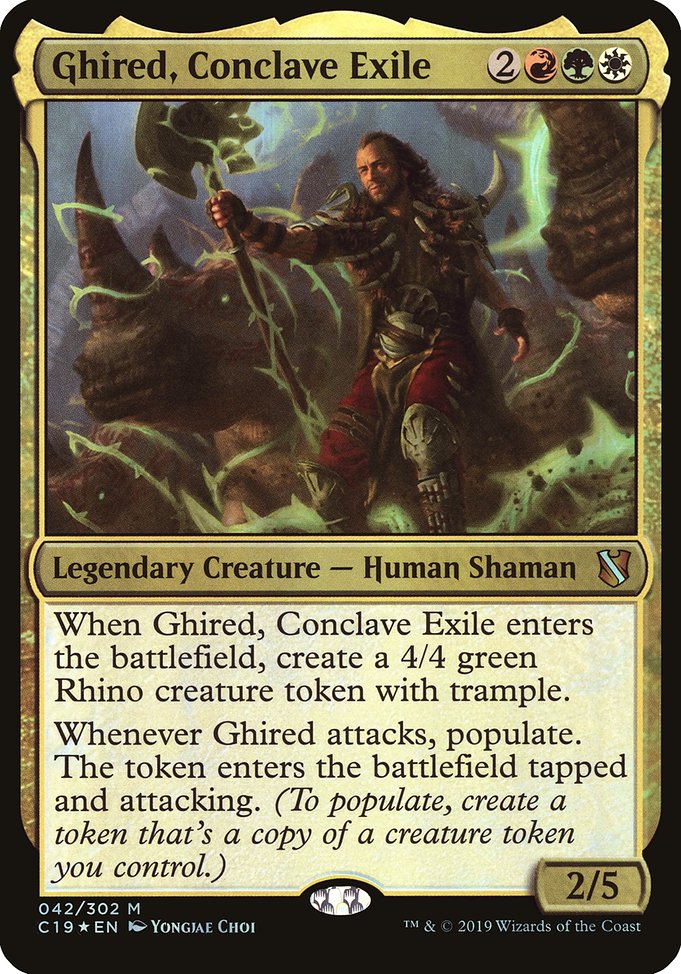 Ghired, Conclave Exile - Commander 2019 Oversized - Promo Foil