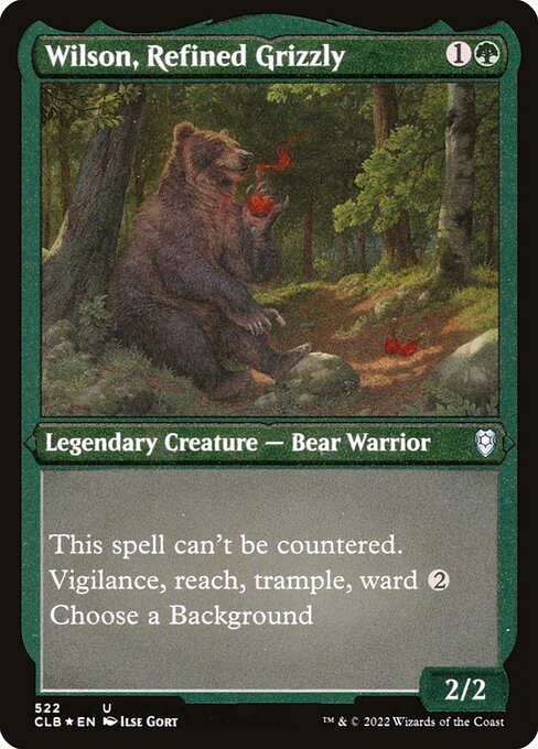 Wilson, Refined Grizzly - Commander Legends: Battle for Baldur's Gate - Etched Foil