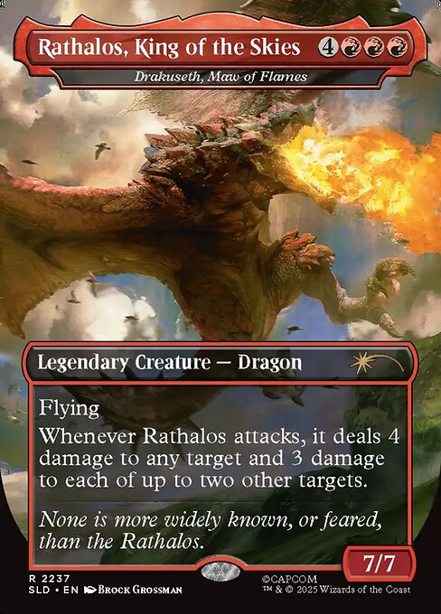 Rathalos, King of the Skies (Drakuseth, Maw of Flames) - Secret Lair Drop - Borderless