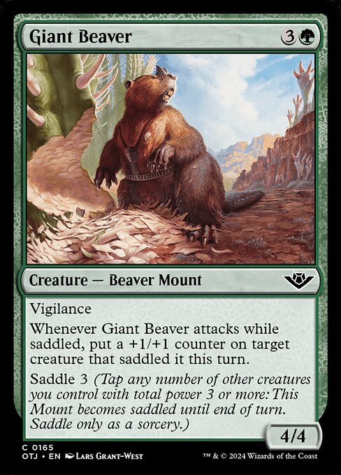 Giant Beaver - Outlaws of Thunder Junction