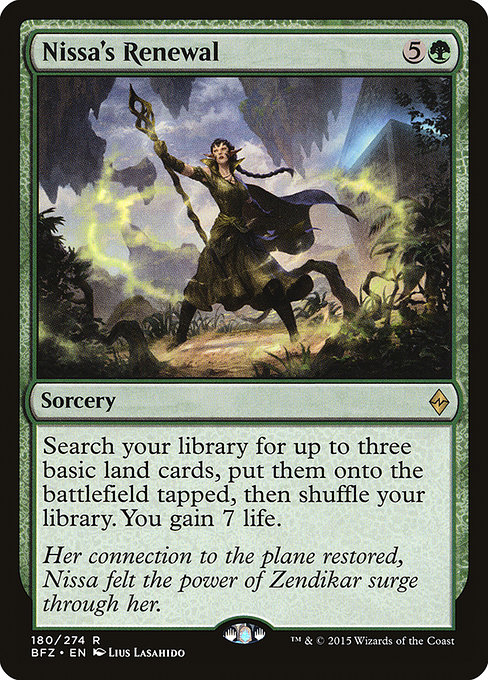 Nissa's Renewal - Battle for Zendikar