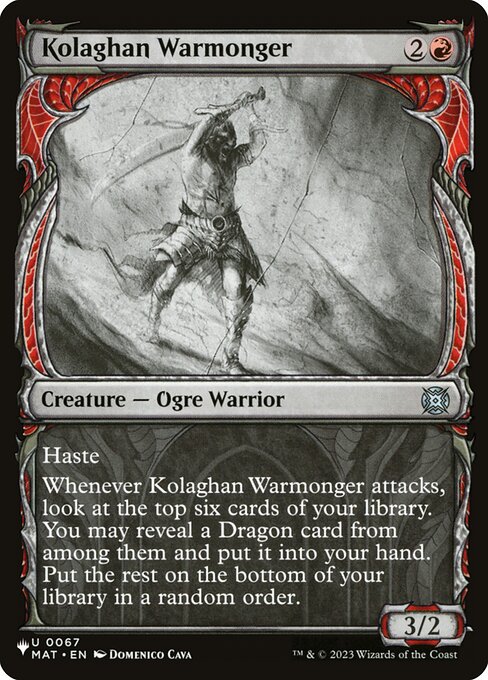 Kolaghan Warmonger - The List - Showcase