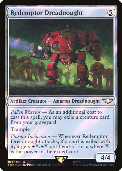 Redemptor Dreadnought - Warhammer 40,000 Commander - Surge Foil