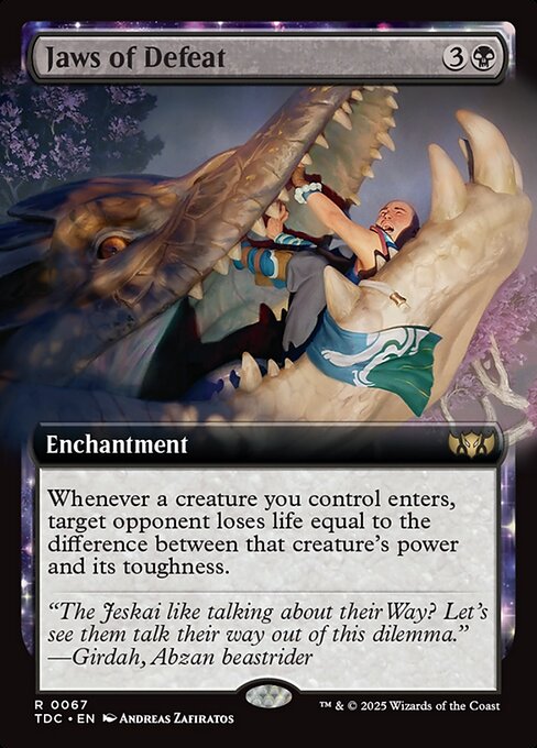 Jaws of Defeat - Tarkir: Dragonstorm Commander - Extended Art