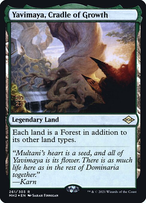 thumbnail image 2 of Yavimaya, Cradle Of Growth – Modern Horizons 3 – #0409 – Non-Foil Rare – MTG Near Mint 2 of 3