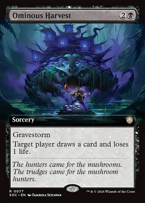 Ominous Harvest - Secrets of Strixhaven Commander - Extended Art