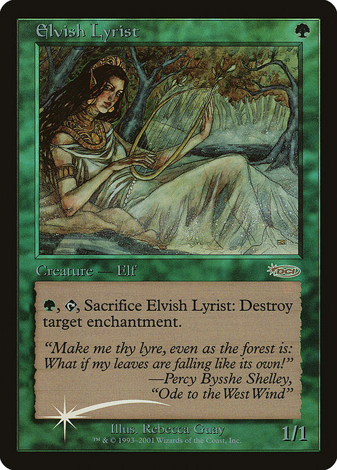 Elvish Lyrist - Junior Super Series - Promo Foil