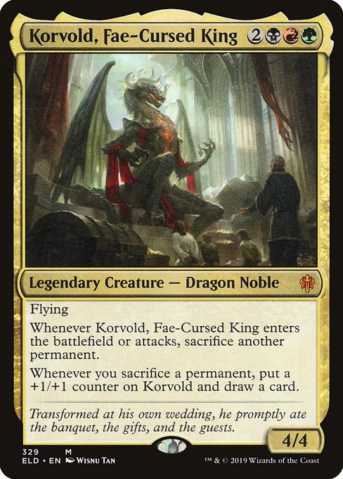 Korvold, Fae-Cursed King - Throne of Eldraine