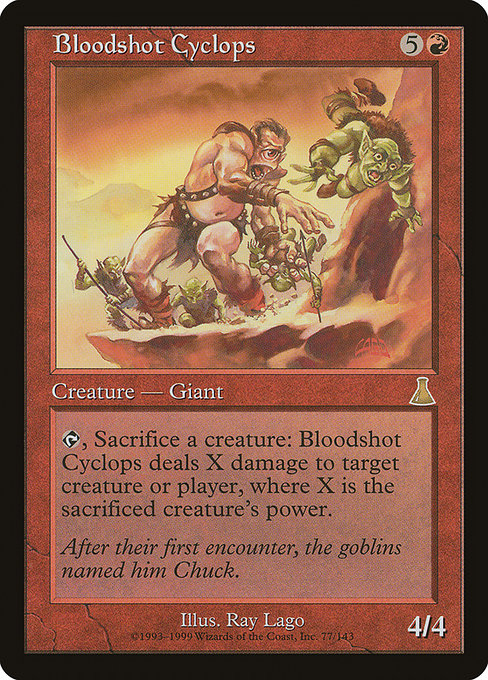 Bloodshot Cyclops - Urza's Destiny