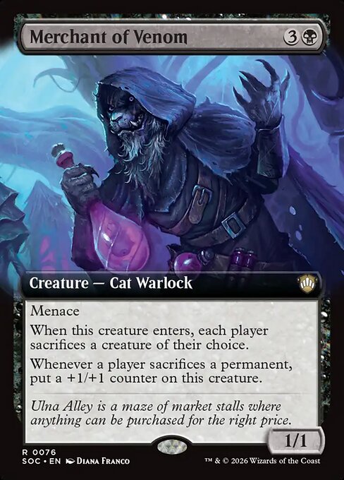 Merchant of Venom - Secrets of Strixhaven Commander - Extended Art