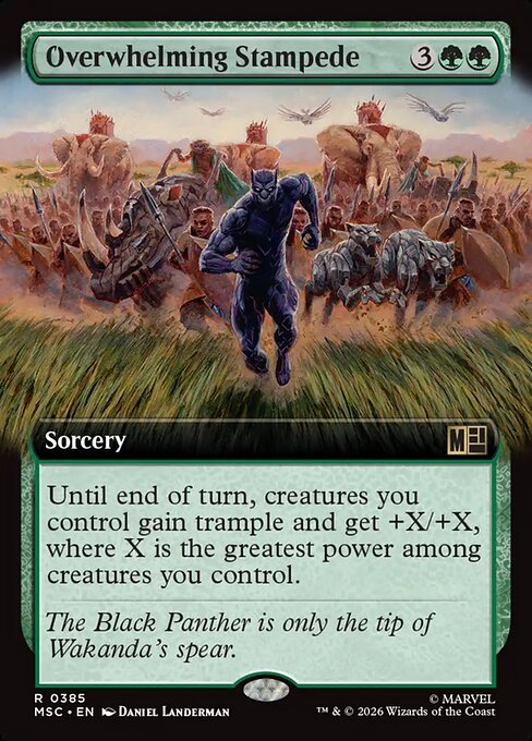 Overwhelming Stampede - Marvel Super Heroes Commander - Extended Art